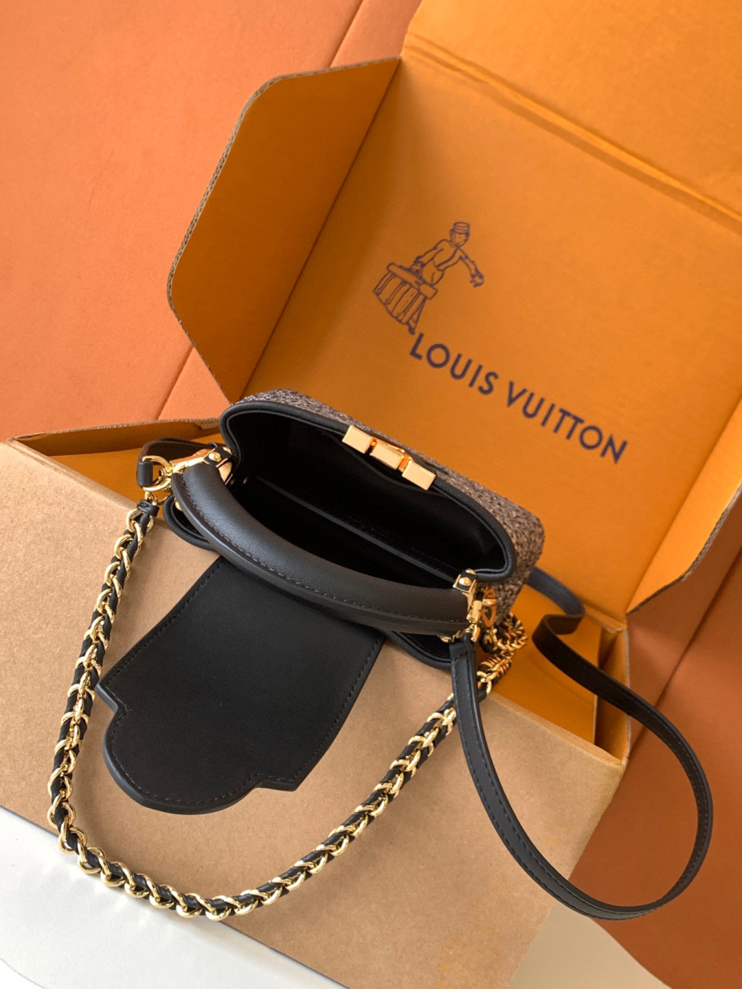 Louis Vuitton 全钢五金 采用原进口皮 原进口水晶钻 全手工镶嵌水晶钻 超迷你M83087黑