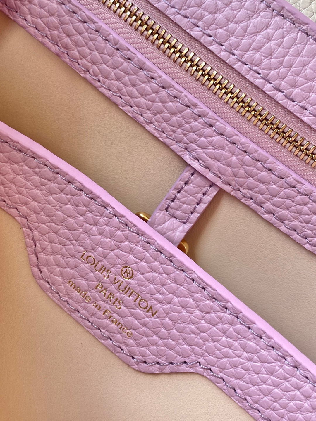 Louis Vuitton 动态芯片版 全钢五金进口牛皮 M23950深粉紫配珍珠白金