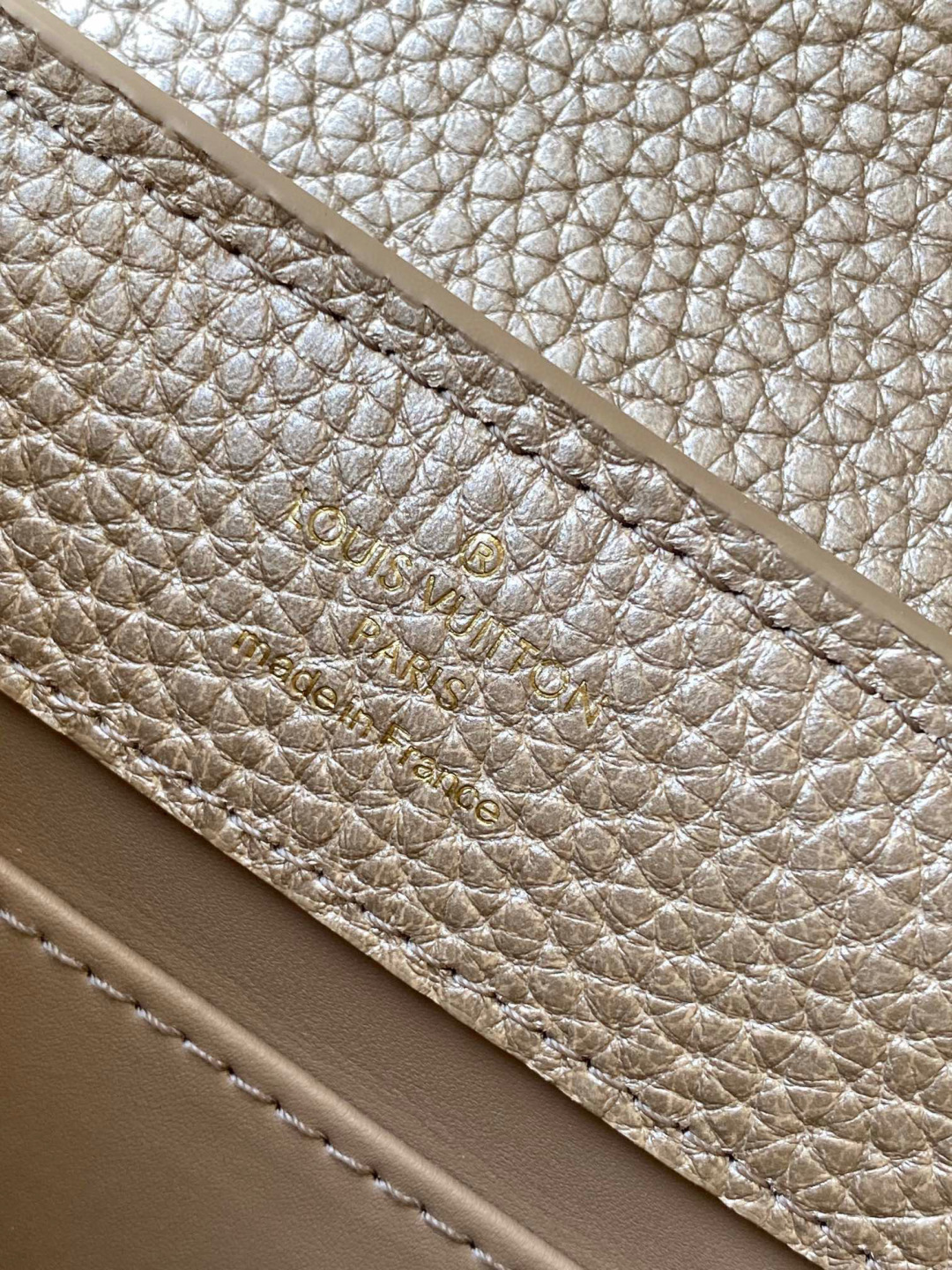 Louis Vuitton M22436 全钢五金 进口牛皮金属卡其金扣本款