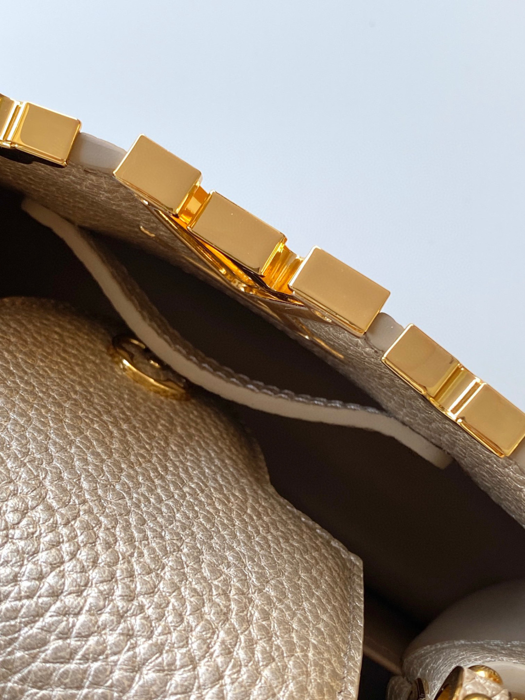 Louis Vuitton M22436 全钢五金 进口牛皮金属卡其金扣本款