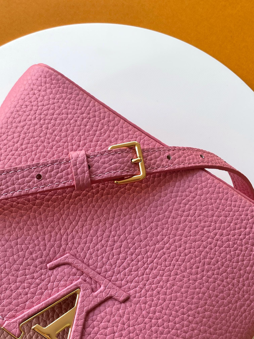 Louis Vuitton 全钢 M20845进口牛皮秋水仙配浅樱花粉色花卉三拼