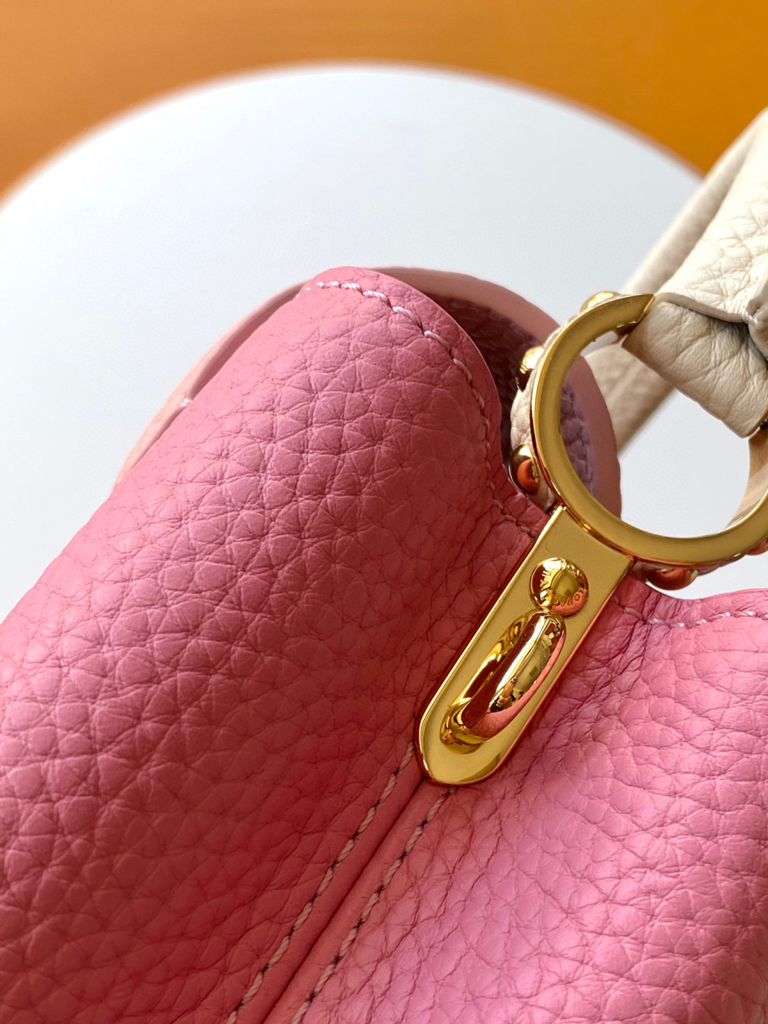 Louis Vuitton 全钢 M20845进口牛皮秋水仙配浅樱花粉色花卉三拼