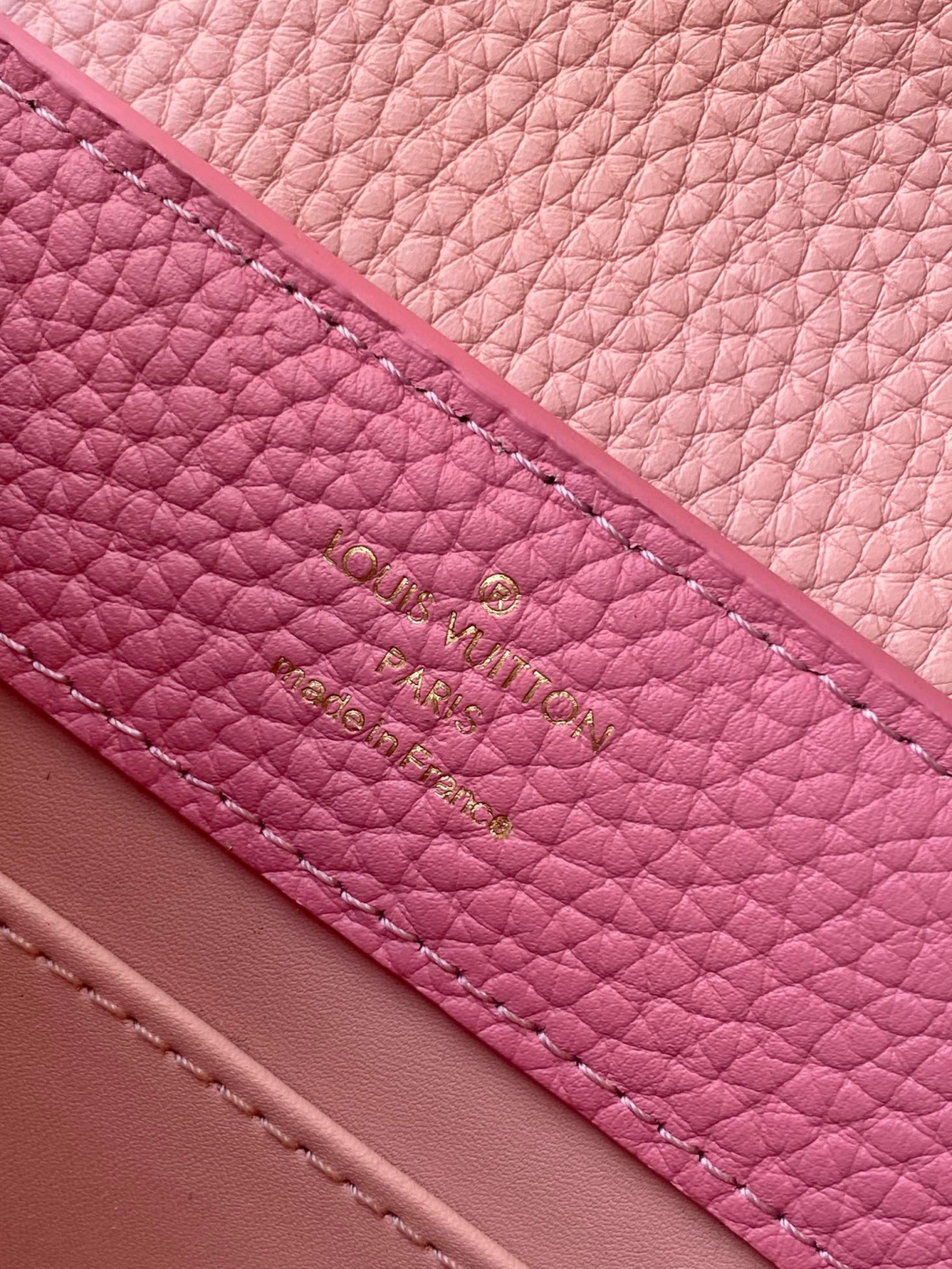 Louis Vuitton 全钢 M20845进口牛皮秋水仙配浅樱花粉色花卉三拼