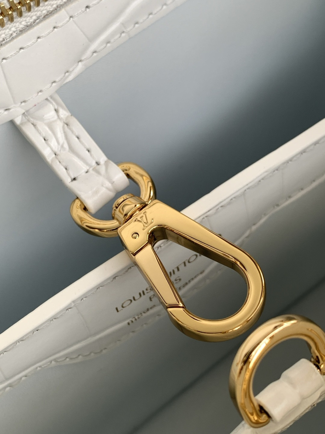 Lacoste 全钢五金 独家定制 精品级别 进口白色亮光鳄鱼纹金扣M86154动态163c动态变码