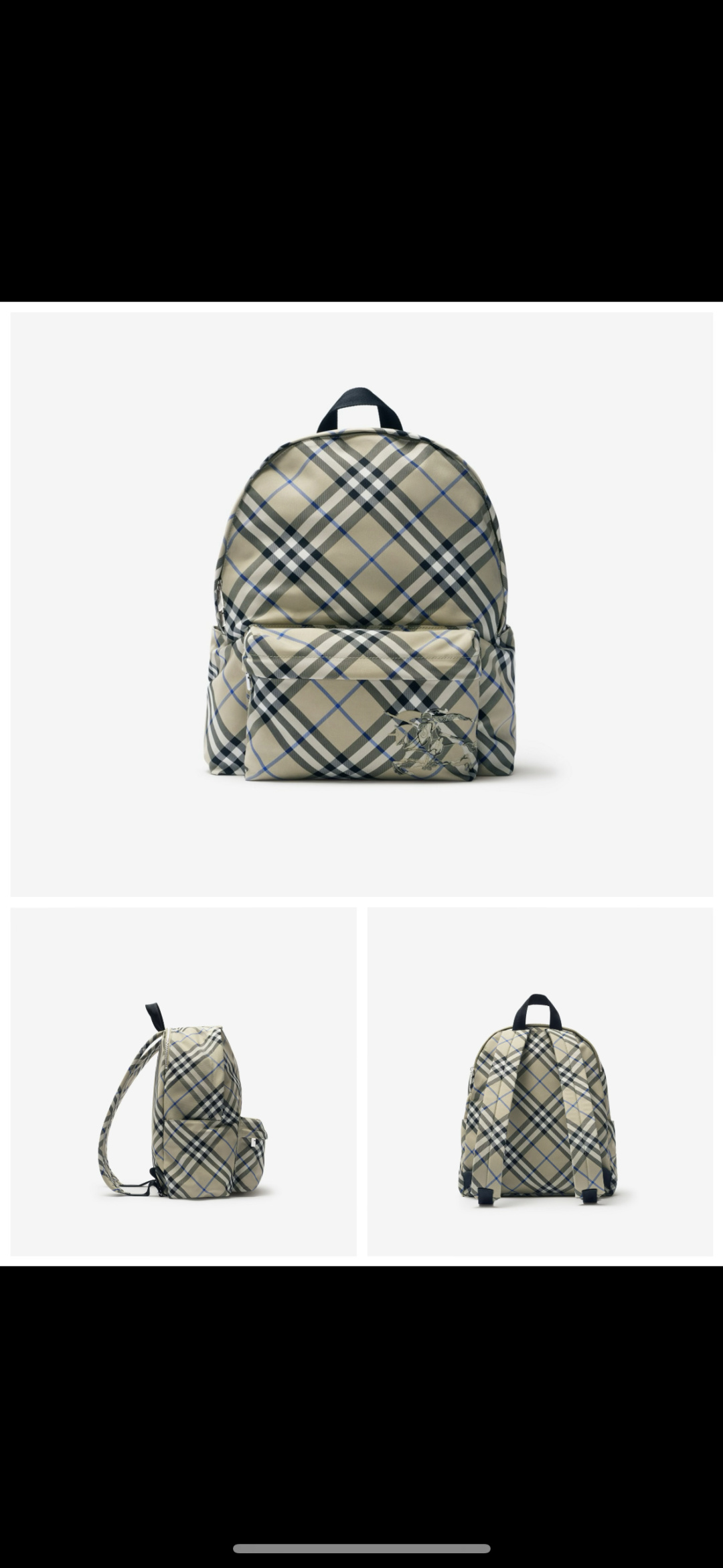 Burberry New style schoolbag moss color