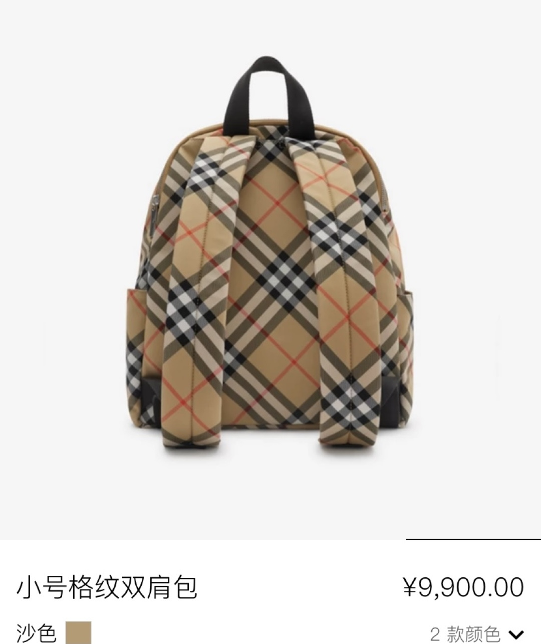 Burberry Small size new style schoolbagsand color check