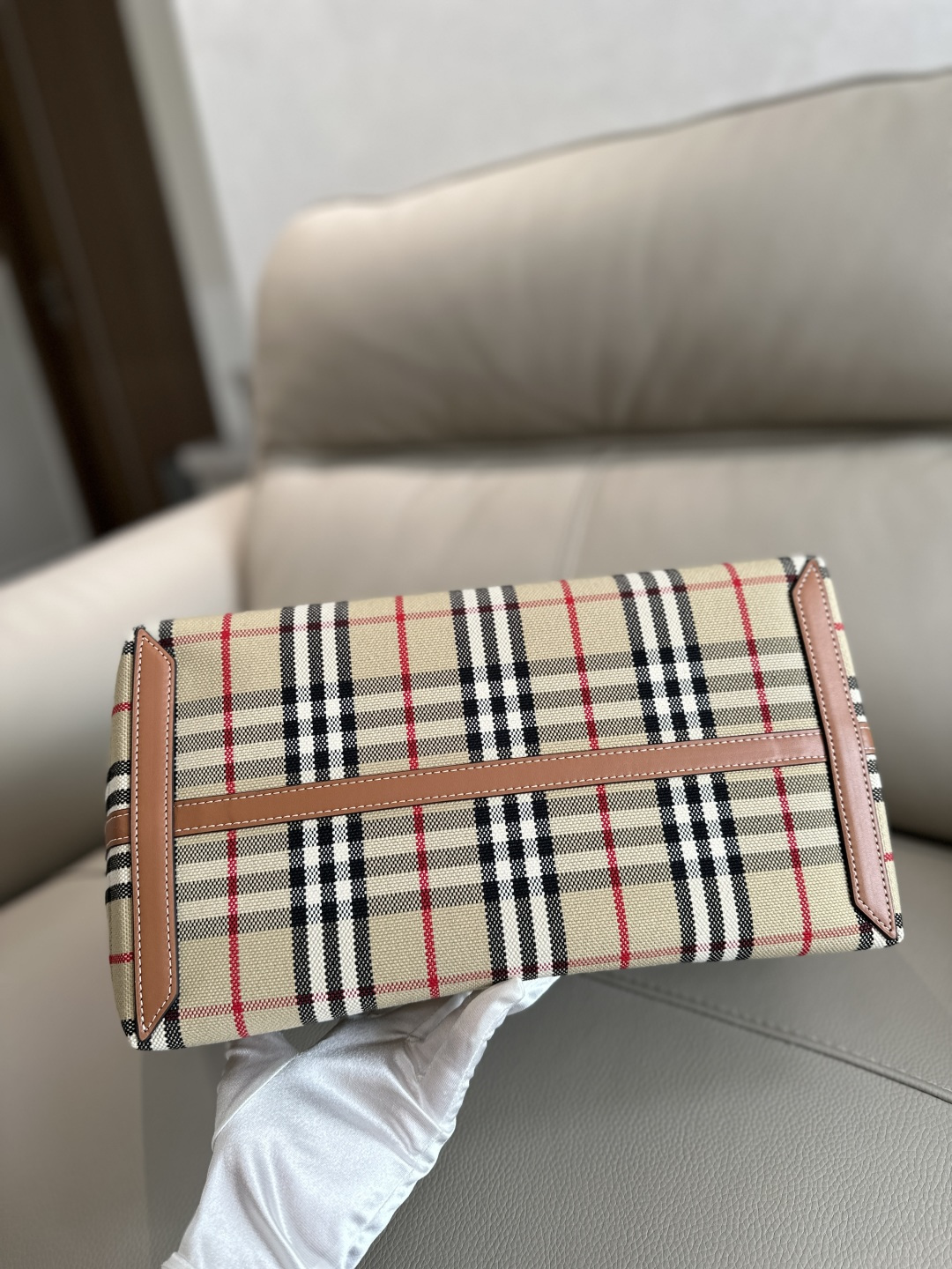 Burberry bur双面托特包