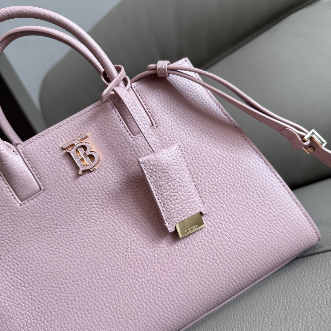 Burberry トートバッグ - イタリア製粒纹皮革と多機能ポケット