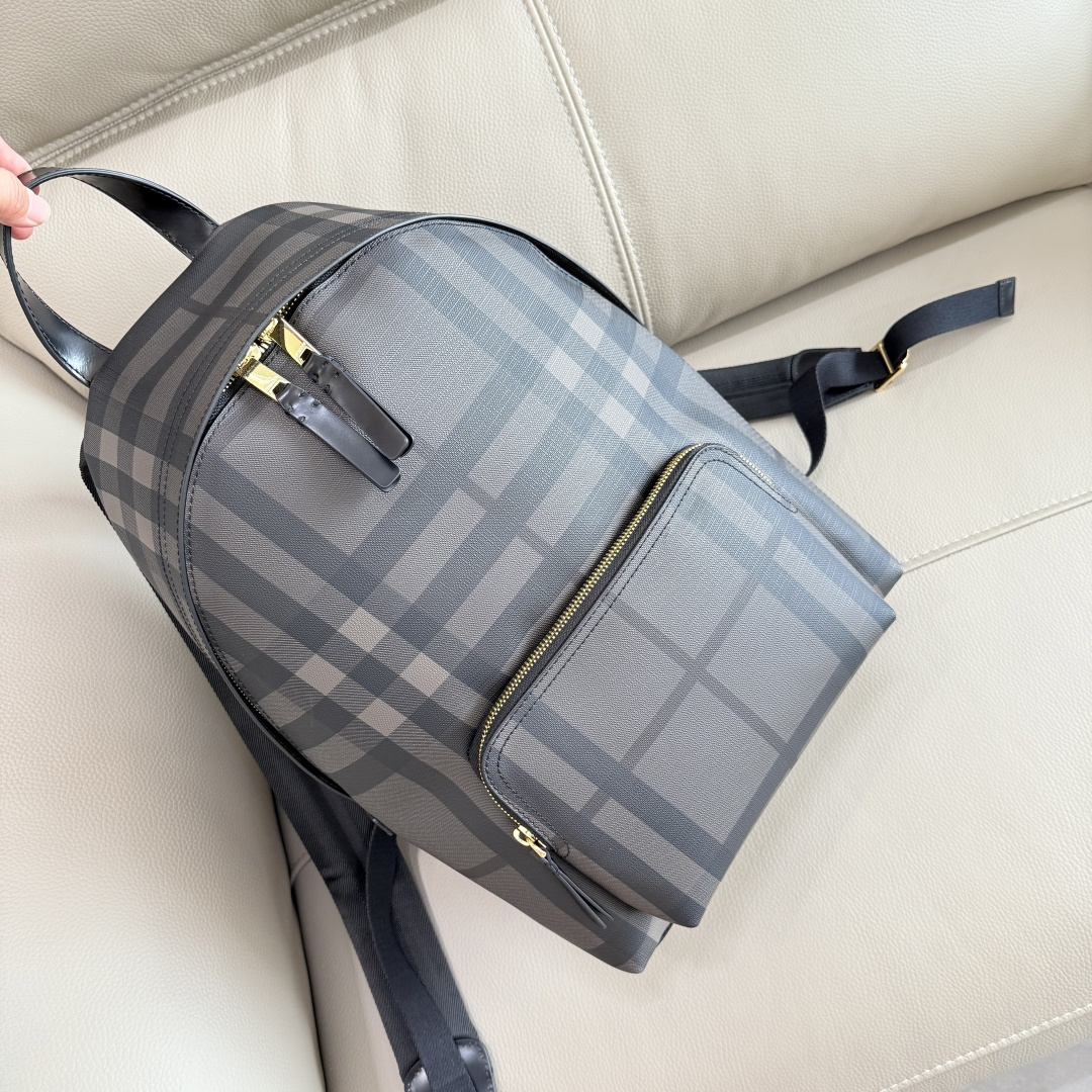 Bur London 格纹双肩包 - 耐久性と多機能性