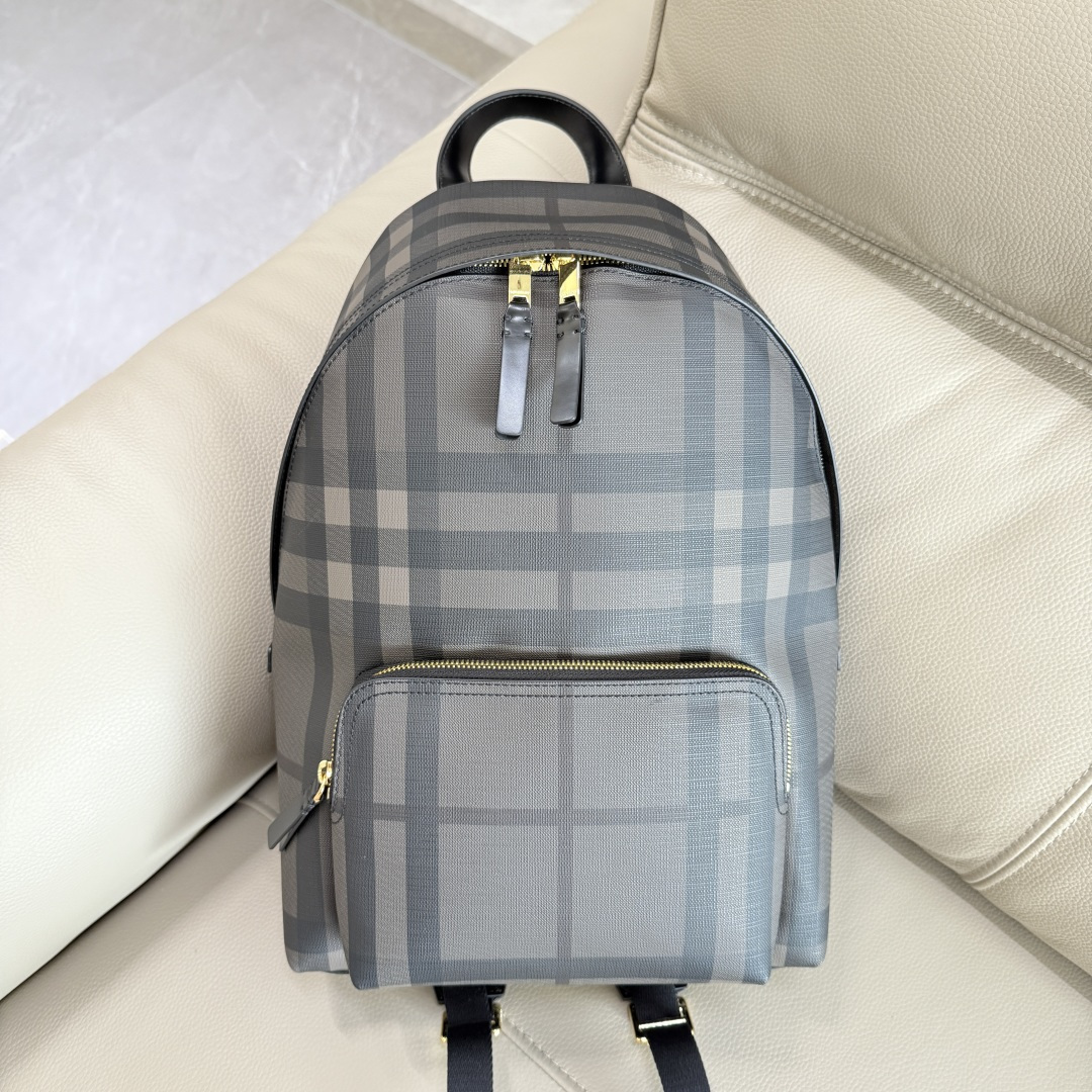 Bur London 格纹双肩包 - 耐久性と多機能性