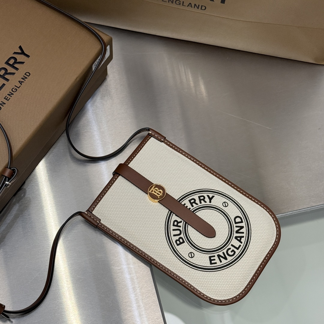 Especial 🅿️380 Bolso de teléfono de lona con logo B, diseño simple y elegante, es el favorito imprescindible de los am…