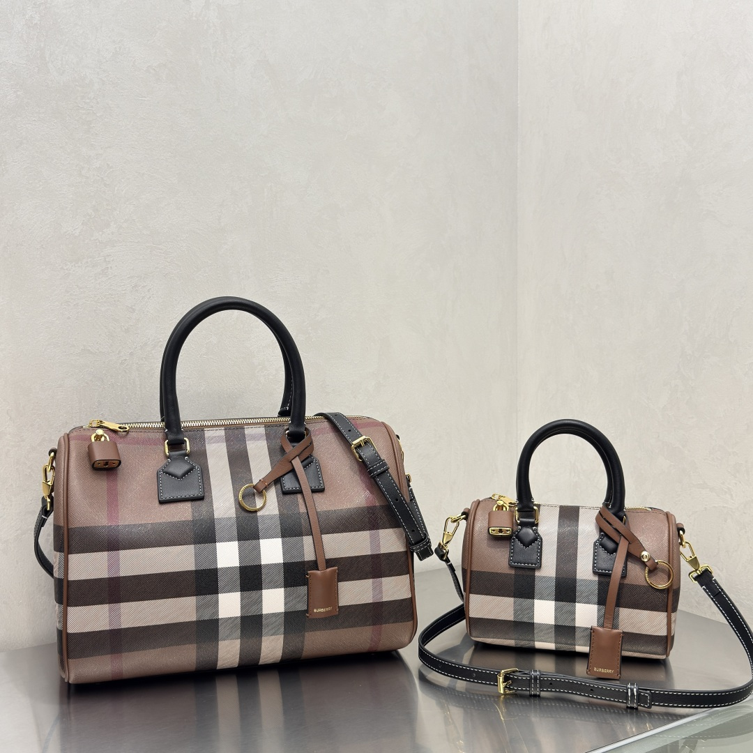 Mini vintage plaid Boston d
Exquisite, compact, retro and fashionable
There is a long shoulder strap that can be worn cross-body~
The little one is so cute photo 2