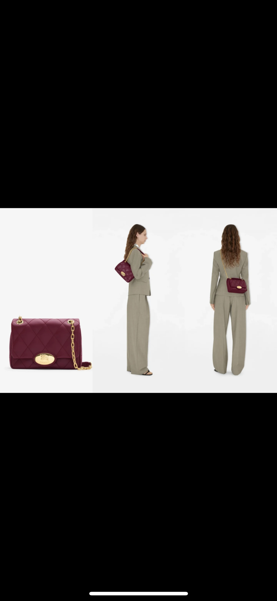 Burberry Wine red authentic picture