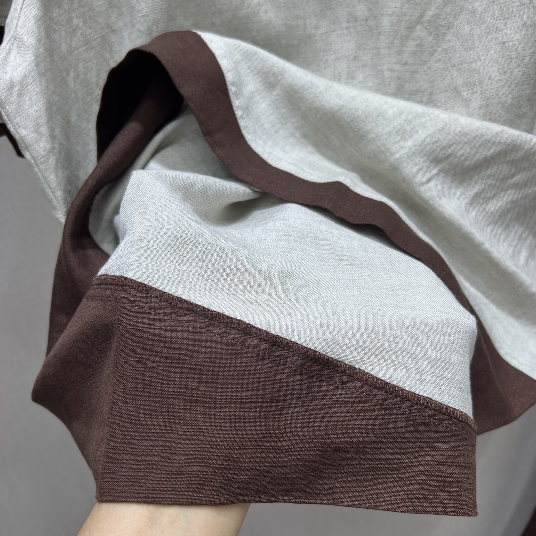 Cotton Linen Patchwork Set: Short Sleeve Top & Elastic Waist Pants 9 cmp i1750357783699 9886 0 7