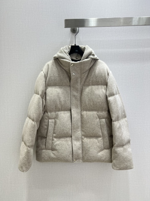 Wool-Blend Down Puffer Jacket with Hood - Warm & Stylish Unisex Design 1 Wool-Blend Down Puffer Jacket with Hood - Warm & Stylish Unisex Design