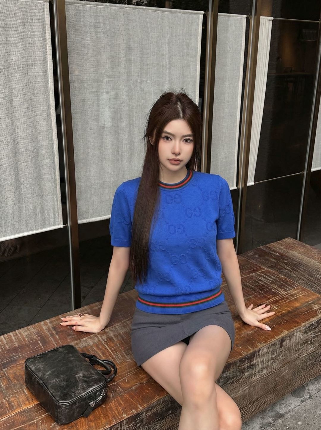 NO:722027,Model upper body picture,Gucci-clothing,gucci,19860909模特上身图,古驰-服装,gucci,,Women's clothing