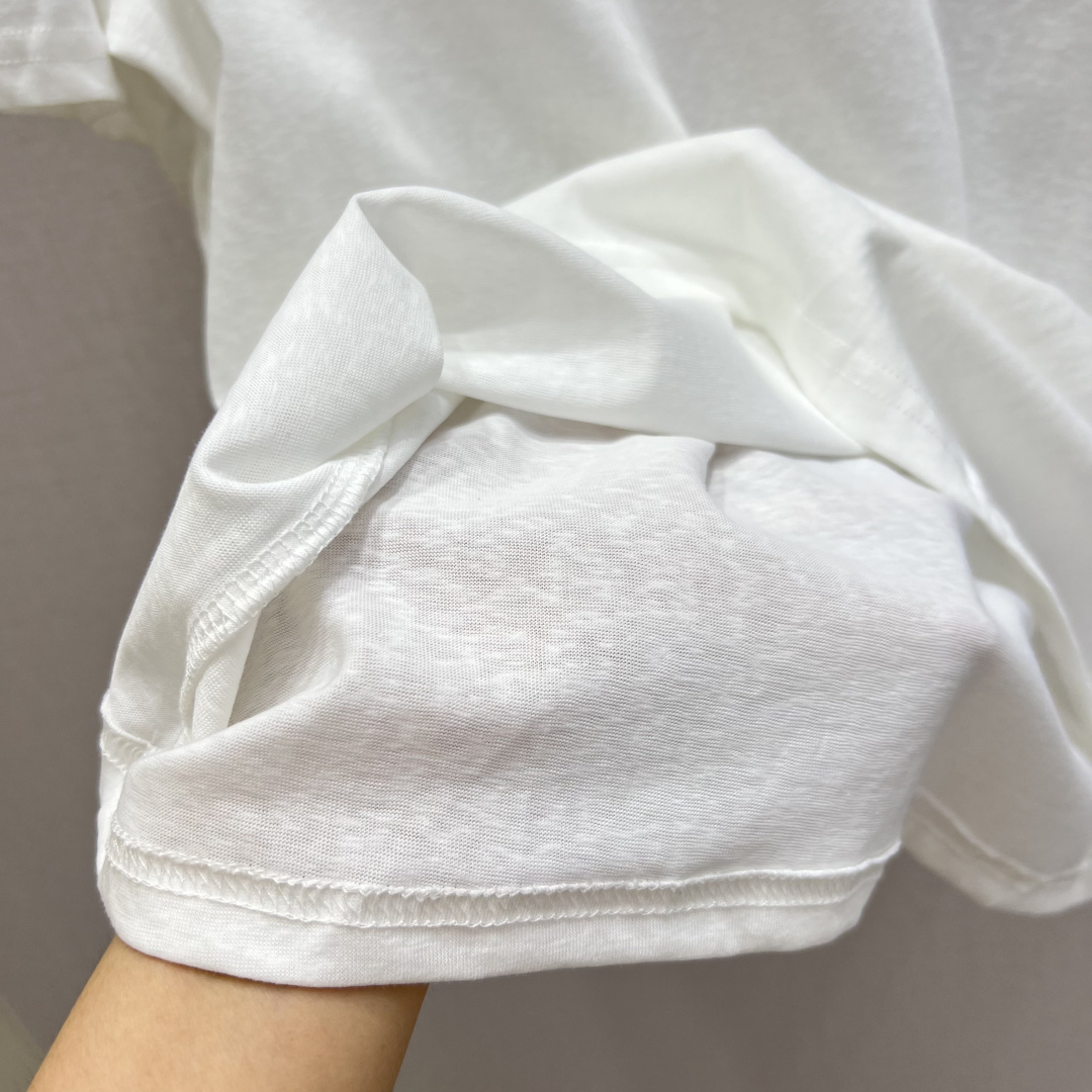 미우미우 패치워크 레이스 크로스 스트랩 V넥 반팔 탑 상세 이미지 7