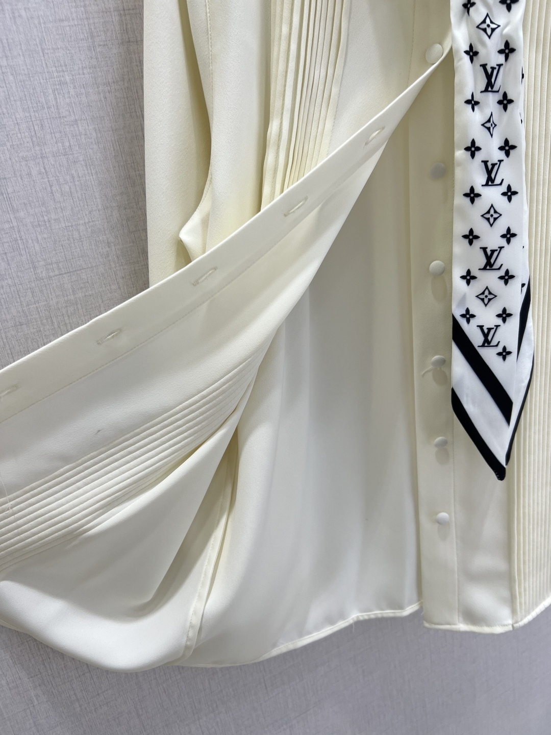 Louis Vuitton Monogram Tie Blouse