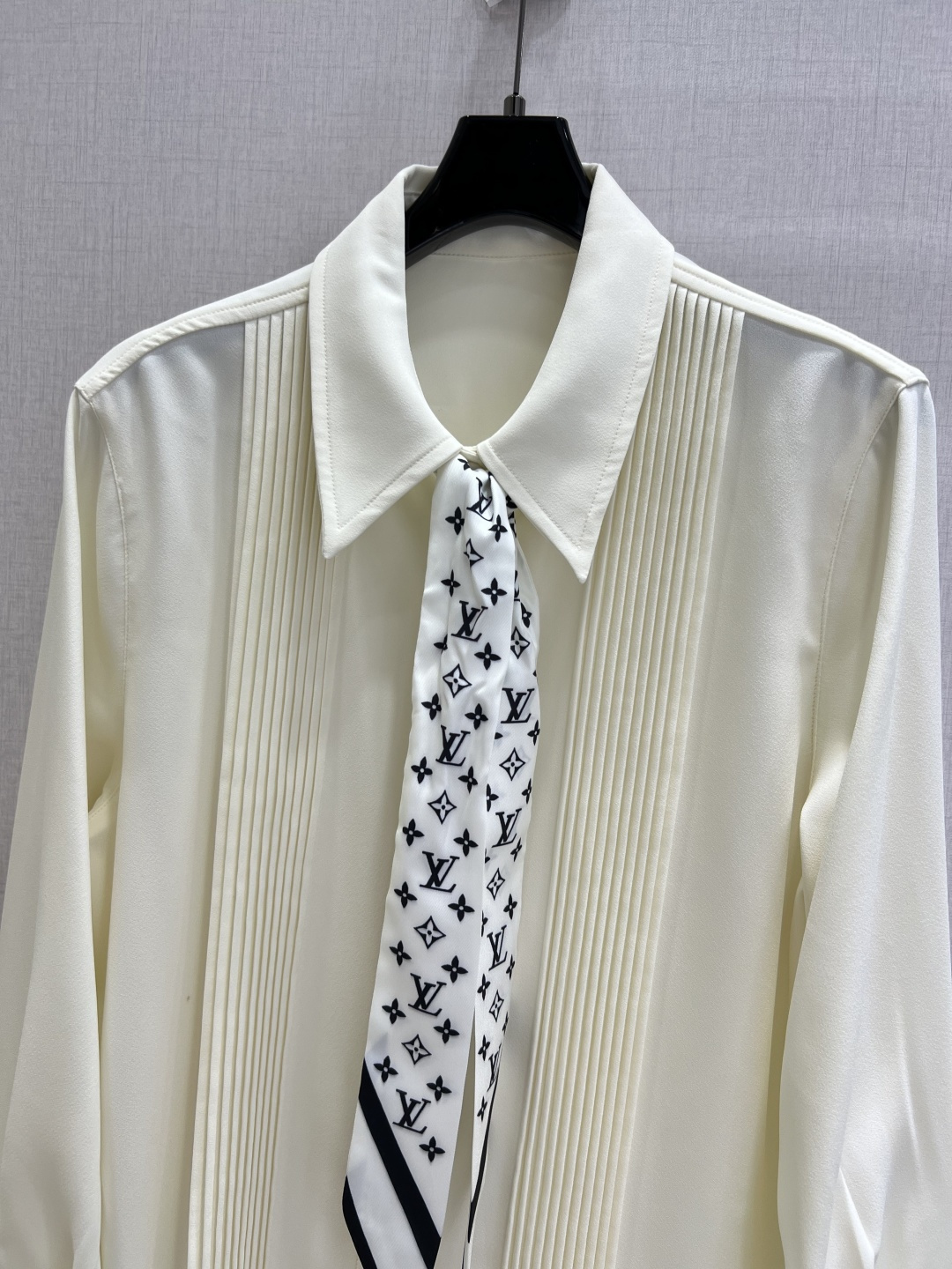 Louis Vuitton Monogram Tie Blouse