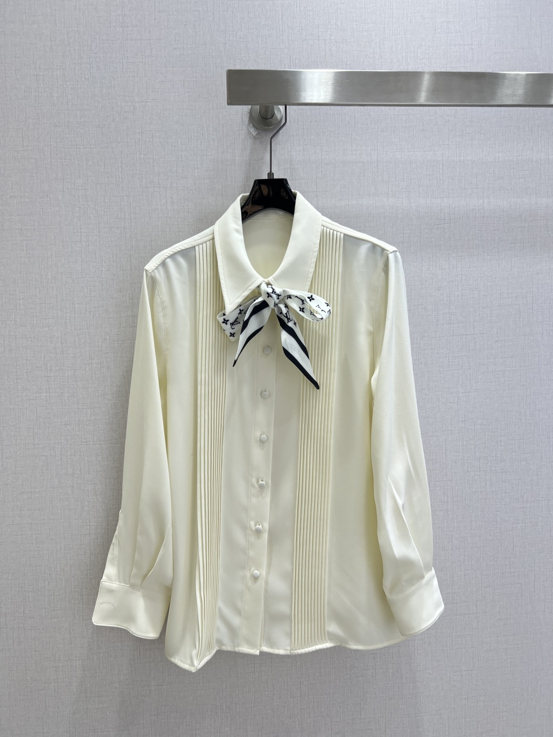 Louis Vuitton Monogram Tie Blouse