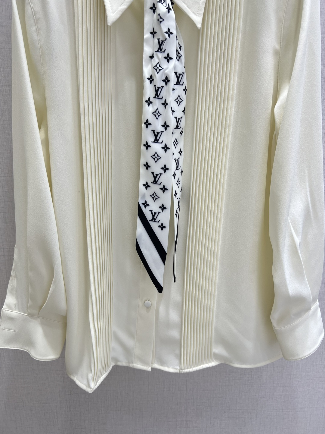 Louis Vuitton Monogram Tie Blouse
