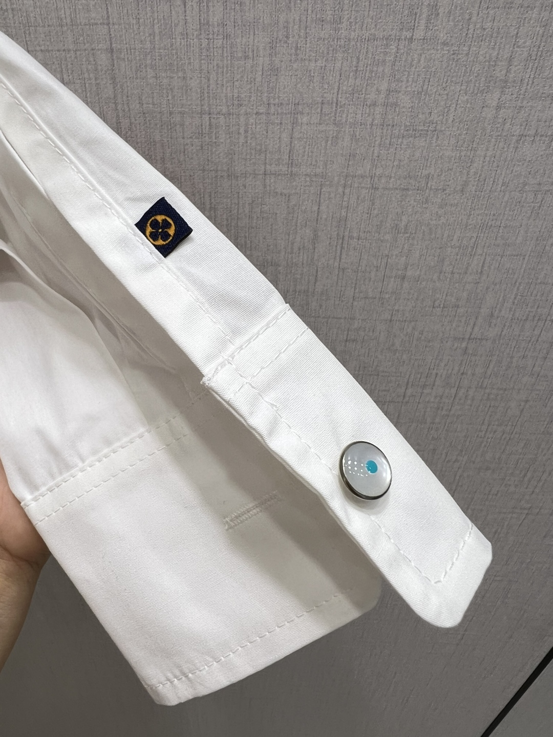 White Ruffle Collar Shirt