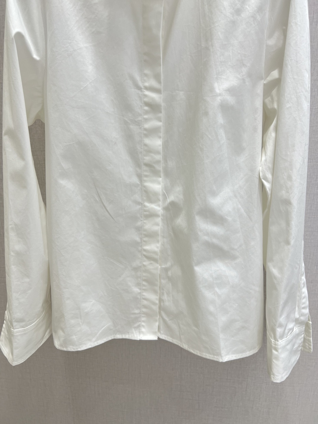 White Ruffle Collar Shirt