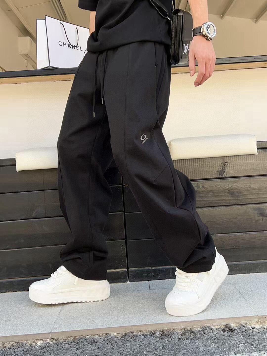 NO:152292,New spring pants [celebration] black color, gray size M-3XL, alexander wang19860909新款春款裤子[庆祝] 颜色黑,灰 码数M-3XL,,alexander wang,Men's clothing