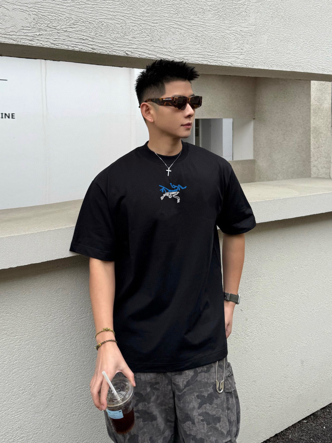 NO:159545,ARC*Bird Brand* 2025 Spring and Summer New Short-Sleeve T-shirt Heavy Cotton Letter Logo Print Color Black White Encore Red Chocolate Color S M L XL XXL,,T-shirt,tees,t-shirt,alexander wang19860909ARC*鸟牌* 2025春夏新款短袖T恤 重磅纯棉字母logo 印花 颜色黑色 白色 安可拉红 巧克力色 码数S M L XL XXL,,T-shirt,tees，t-shirt,alexander wang,Men's clothing