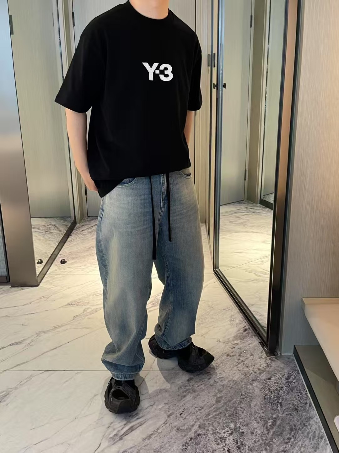 NO:160873,Summer short-sleeved slightly loose fit S-2XL, T-shirt, alexander wang19860909夏款短袖 微宽松版型 S-2XL,,T-shirt,alexander wang,Men's clothing