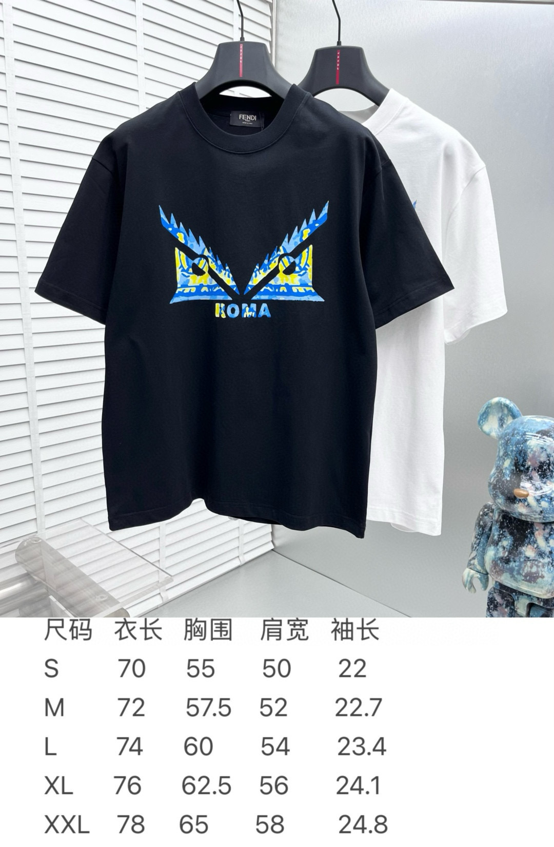 
Fend* 25ss新款短袖，定制280克全棉面料，前幅印花logo，非常简约大气的一款 无论是上身舒