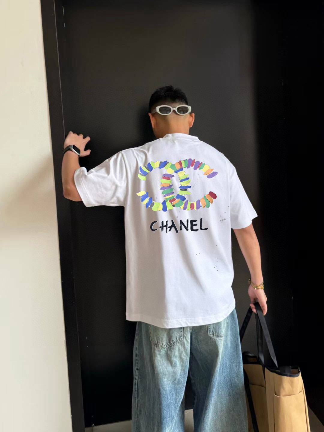 
CHANE*小香2025秋季新款 双C字母logo印花 短袖t恤  定制面料300g  男女同款
尺码