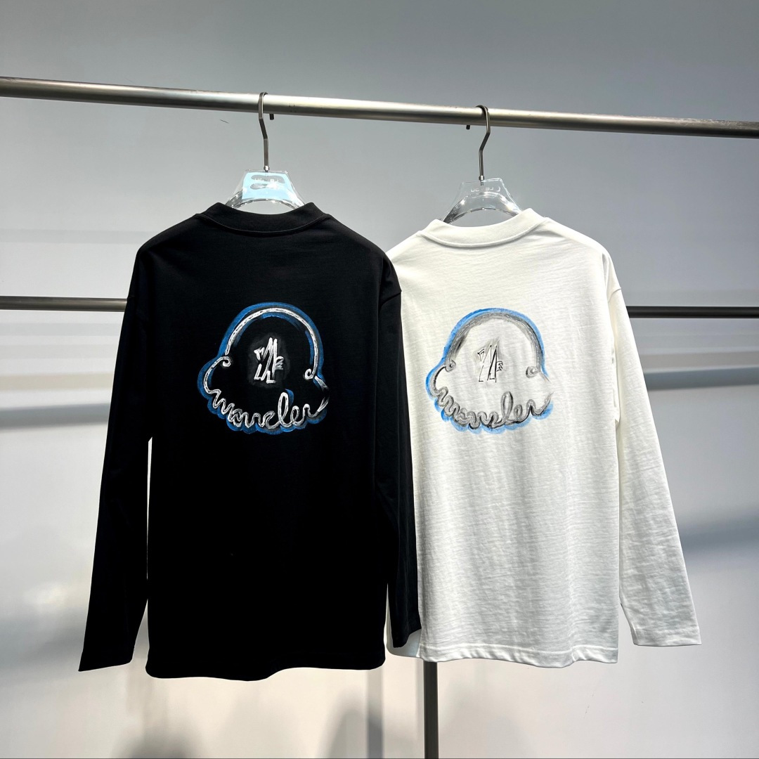  
25新款长袖阔版T恤
颜色：黑，白
尺码：S-XL