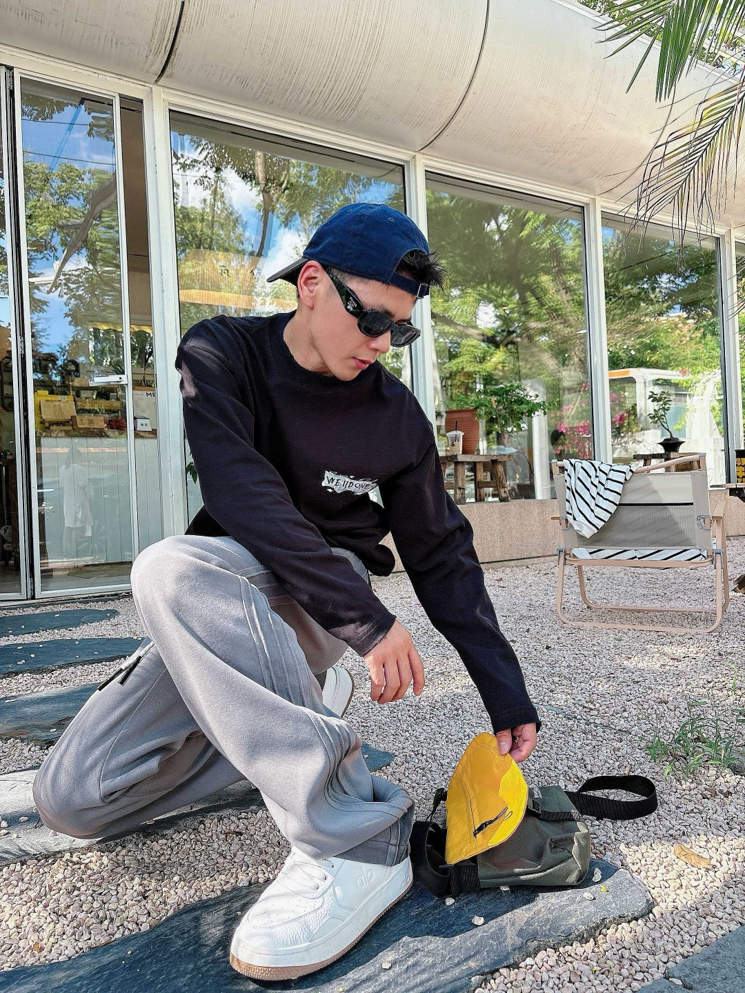 
W11 25新款长袖阔版T恤
颜色：黑，白
尺码：S-XL