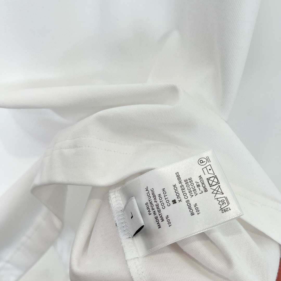 MONCL* 蒙口*2025春夏新款短袖T恤重磅纯棉字母logo立体绣花+直喷印花颜色：黑色 白色 码数