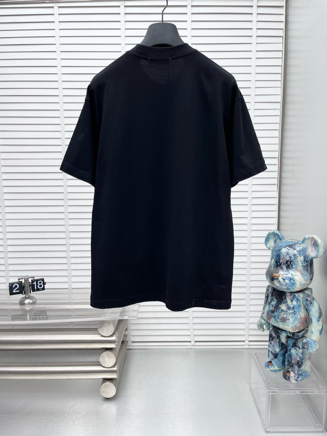 Prad* 2025春夏新款短袖圆领T恤 高端订制 设计前卫时尚！品牌logo重工艺设计 高端定制260