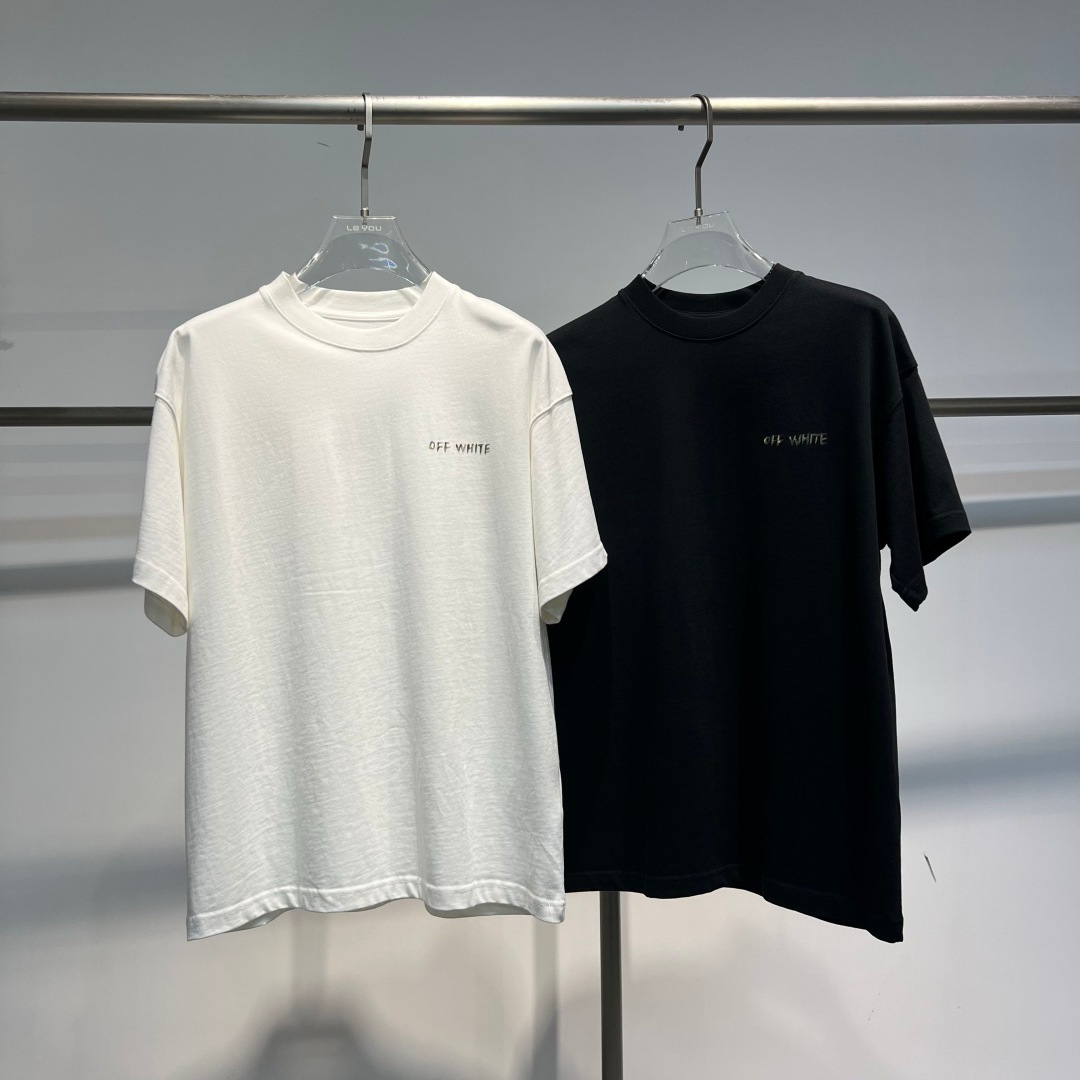 25新款短袖阔版T恤颜色：黑，白尺码：XS-XL