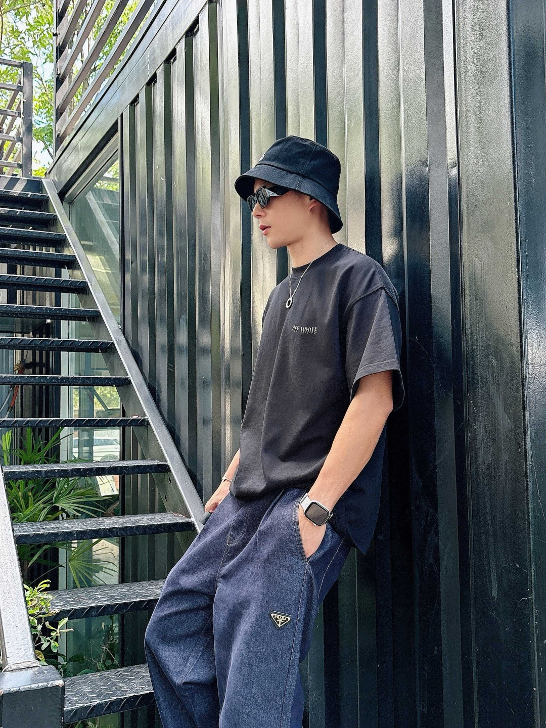 25新款短袖阔版T恤颜色：黑，白尺码：XS-XL