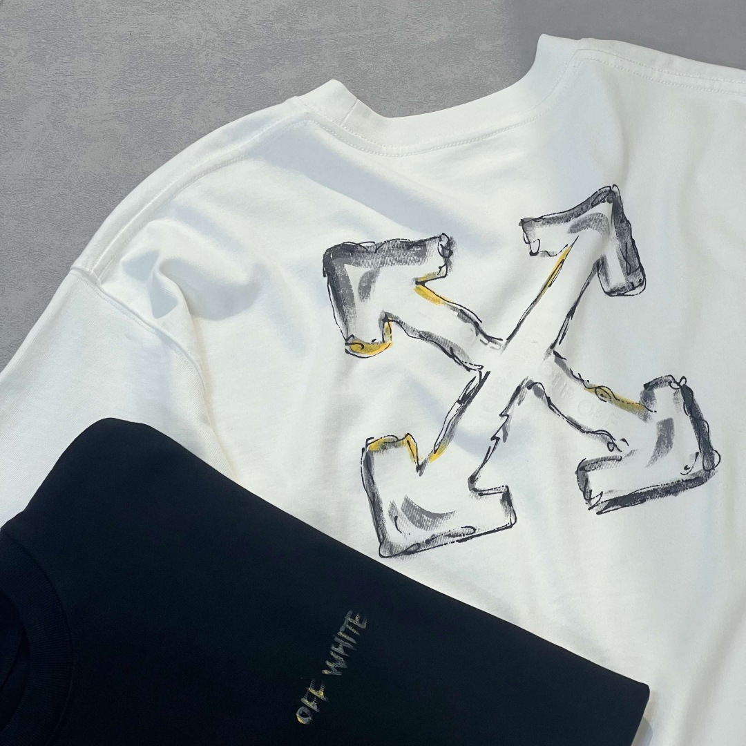 25新款短袖阔版T恤颜色：黑，白尺码：XS-XL