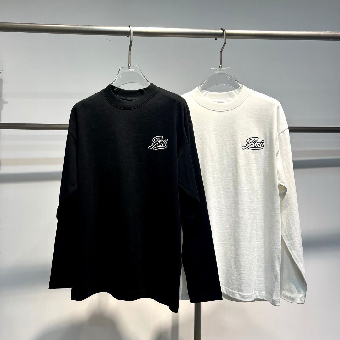 25新款长袖阔版T恤颜色：黑，白尺码：S-XL