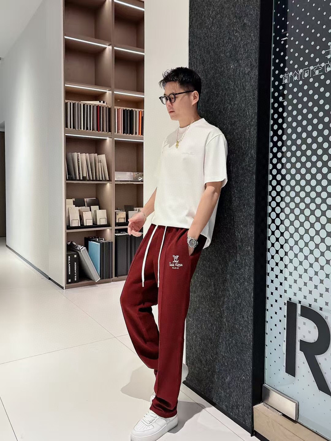 驴牌 2025早秋款休闲卫裤尺码：M-3XL版型：直筒裤型工艺：针织提花面料 重榜梯极双面 前幅工log