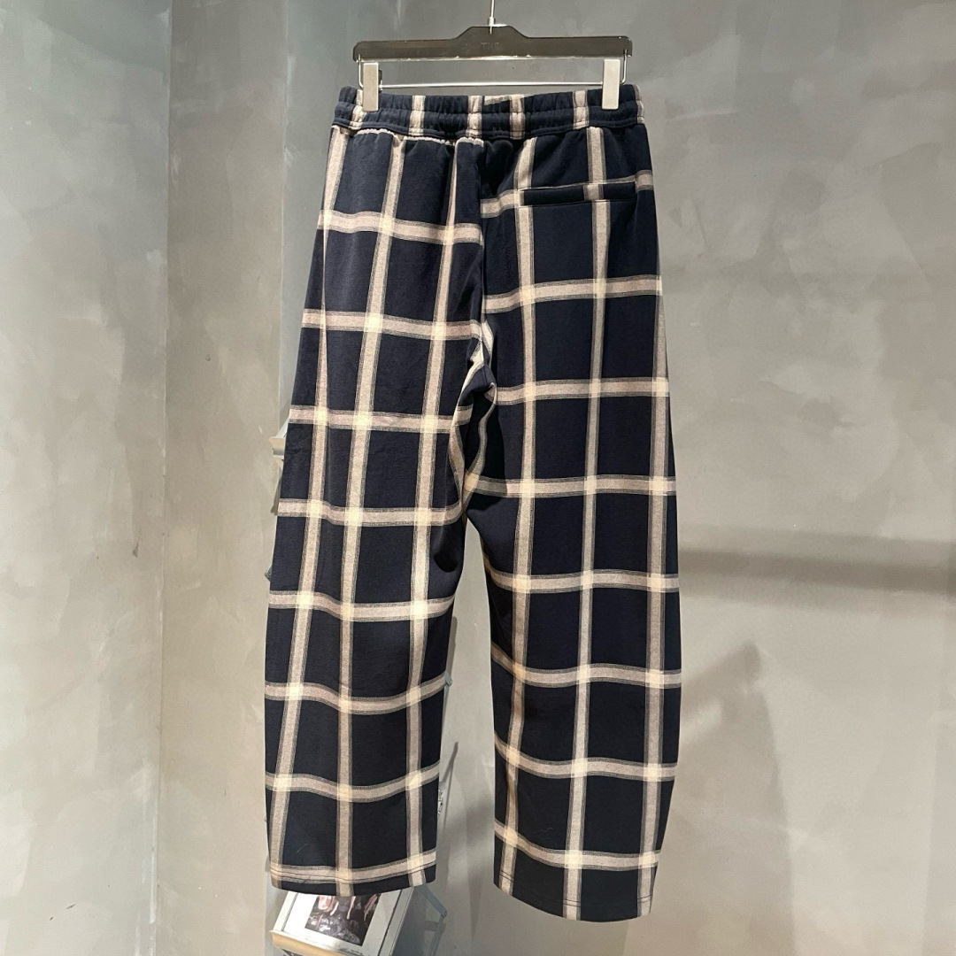 AMIRI🌟早秋新款格子休闲裤🆕采用优质面料，具有质感，松紧腰带设计，超级时尚洋气！码数：S-3XL 男