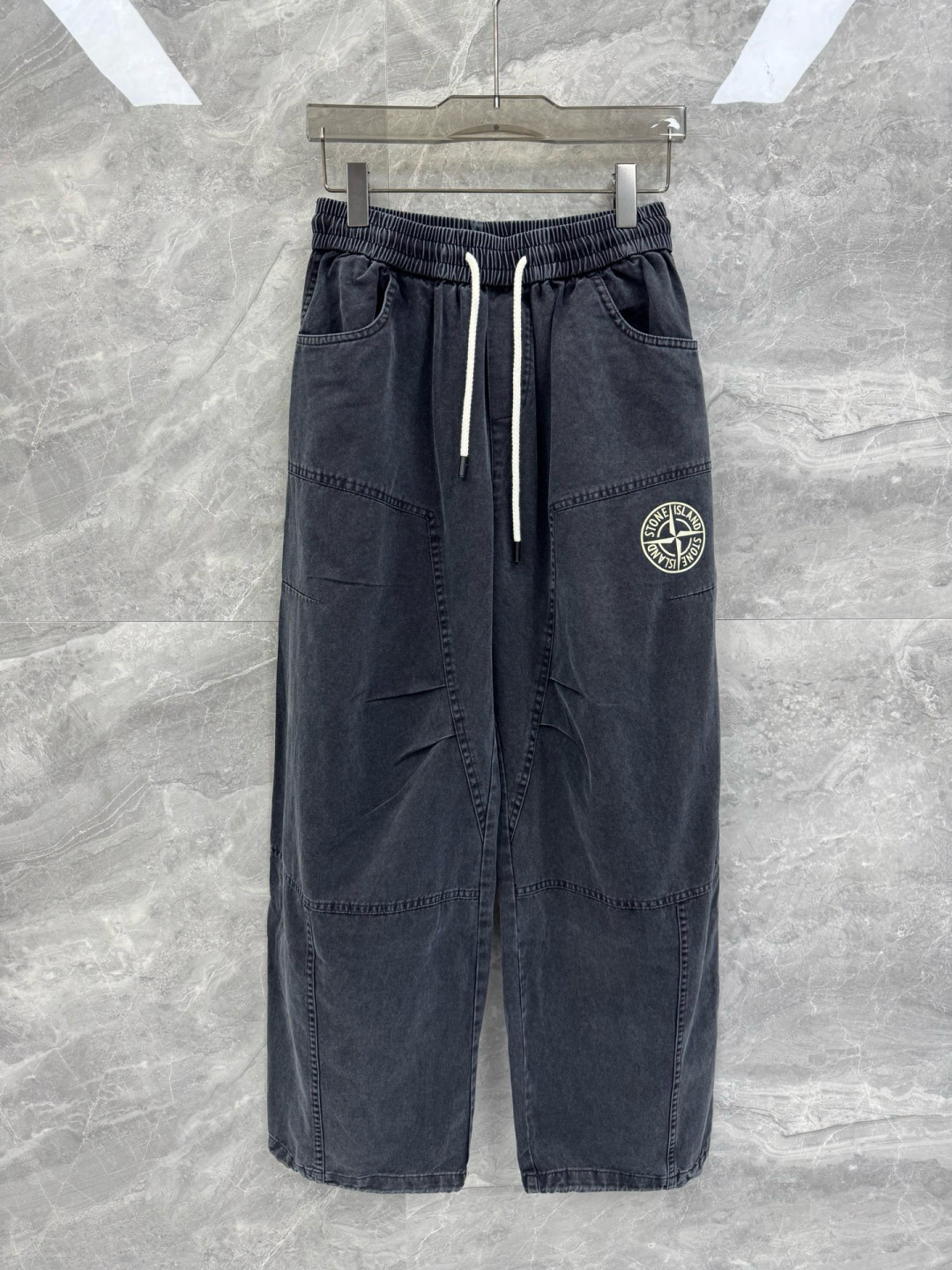 25秋冬新款CD x Stone Island户外复古休闲伞兵裤，男士柔软斜纹棉布宽松潮流长裤。顶级渠道