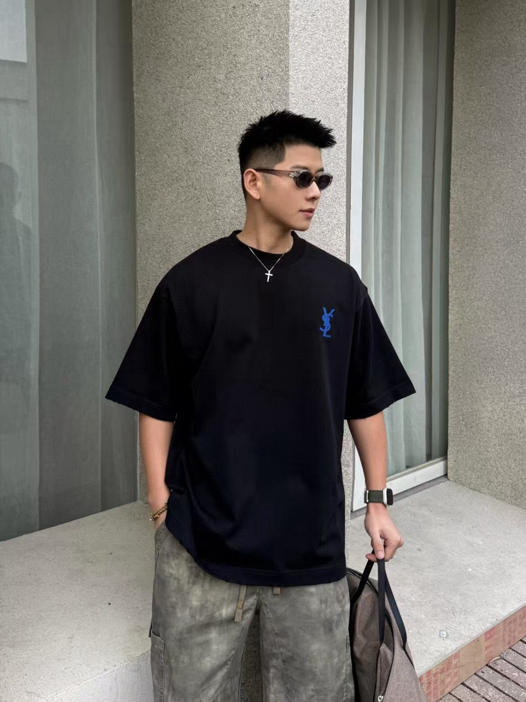 新款春夏重磅T恤[庆祝]颜色：黑，白，尺码：XS-XL