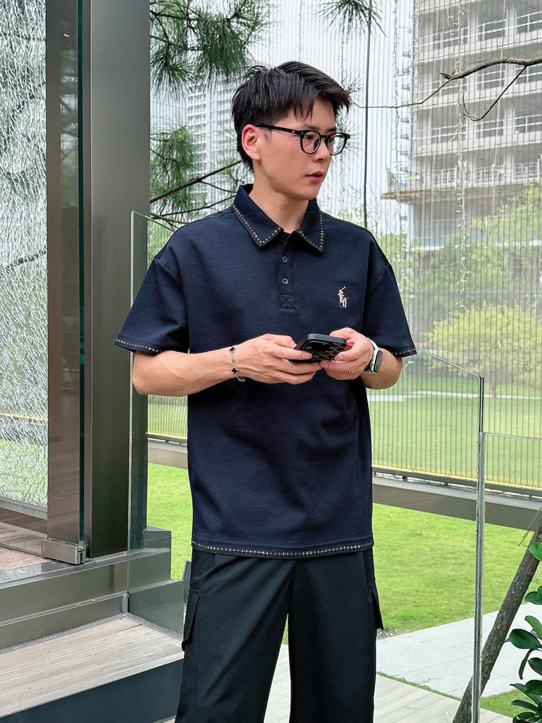 2025年新款拉夫劳伦刺绣翻领m-3XL