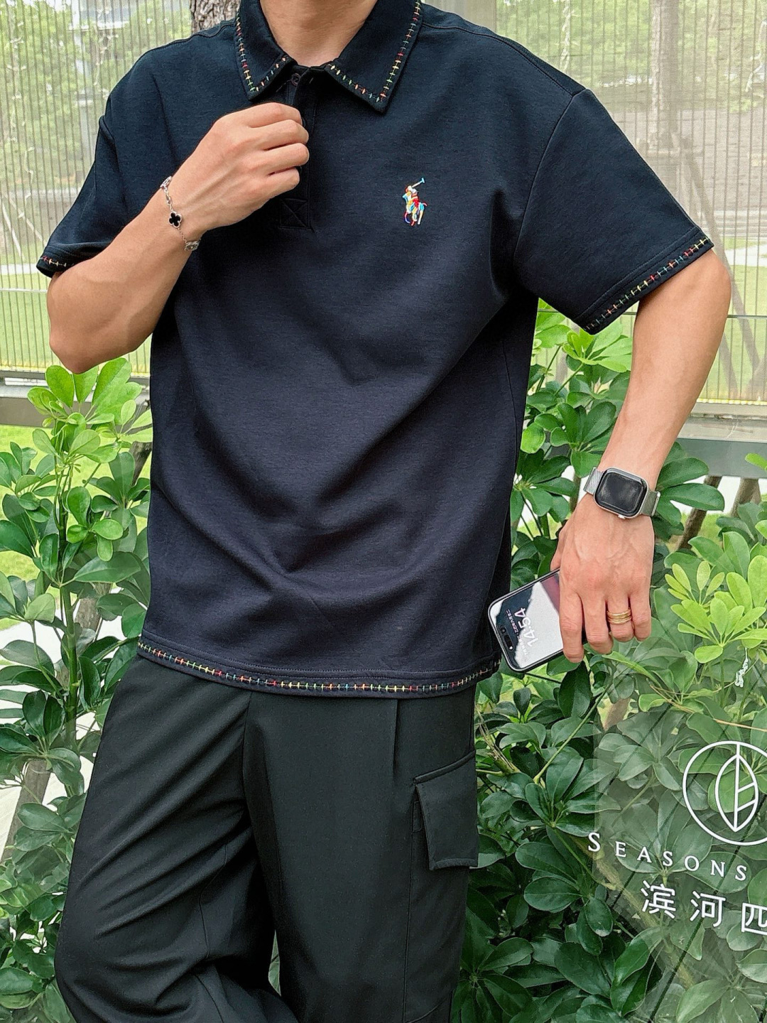 2025年新款拉夫劳伦刺绣翻领m-3XL