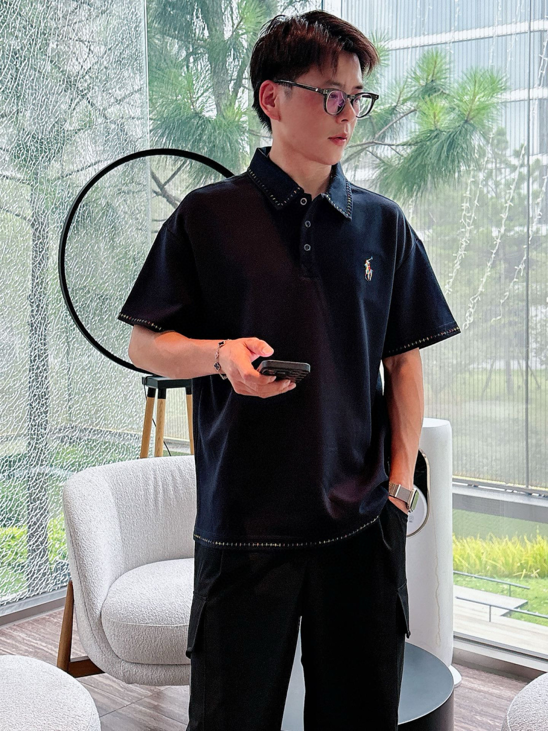 2025年新款拉夫劳伦刺绣翻领m-3XL