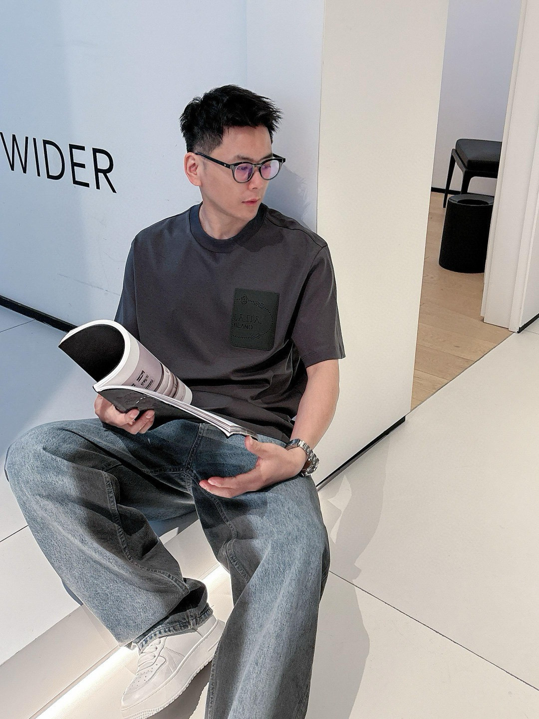 2025 S/S New 新品颜色：黑色 白色 石墨灰尺码：M-3XL 微阔版型P.S：兰精莫代尔+匹马