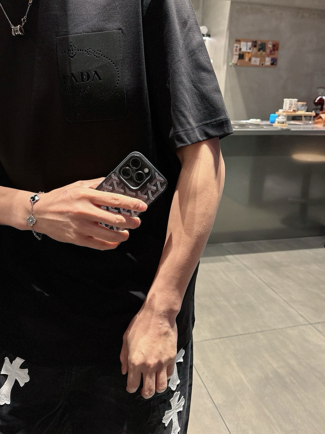 2025 S/S New 新品颜色：黑色 白色 石墨灰尺码：M-3XL 微阔版型P.S：兰精莫代尔+匹马