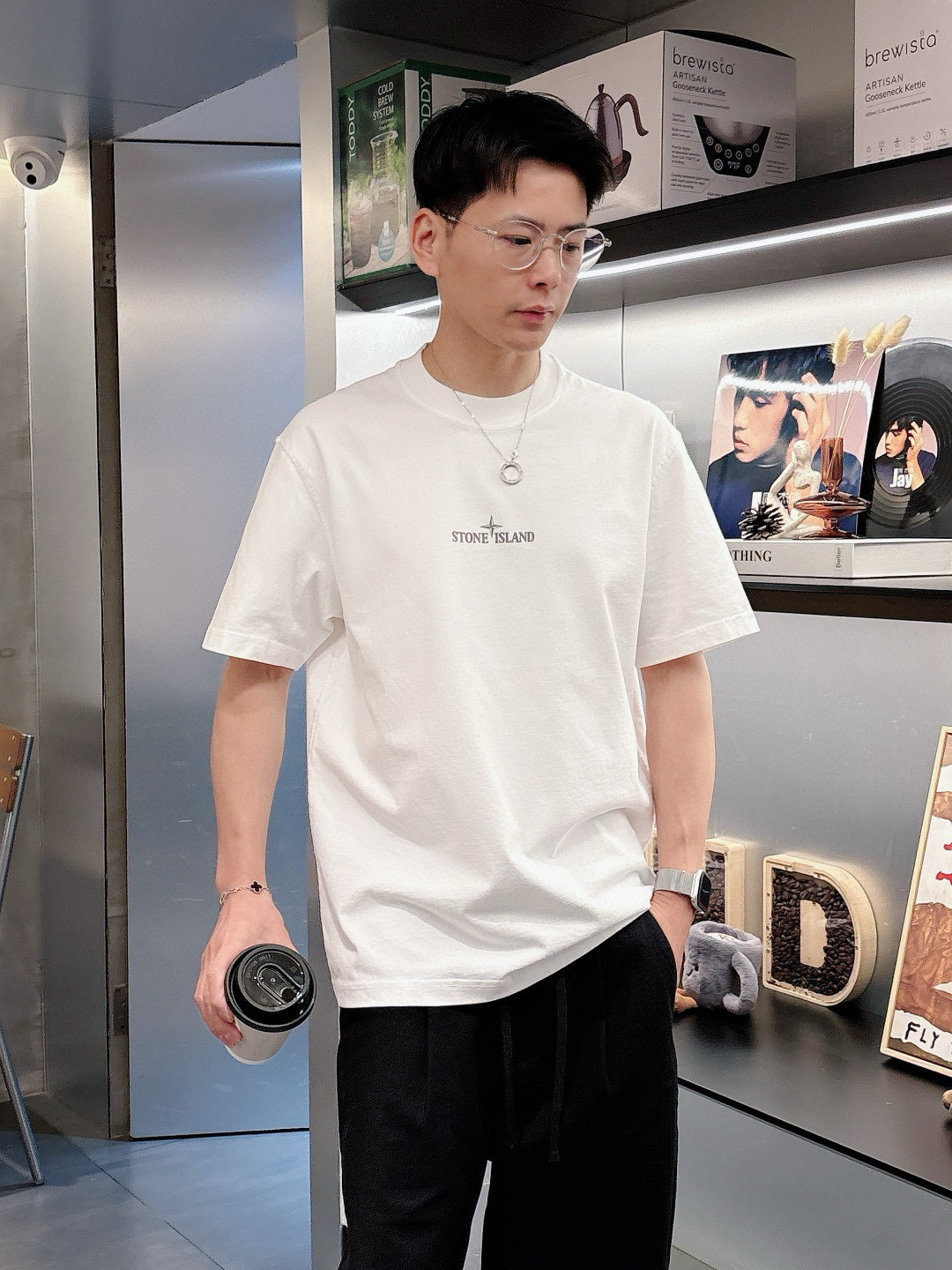 2025 S/S New 新品颜色：黑色 白色 灰色尺码：M—3XL 微阔版型P.S：265克重纯棉肌理